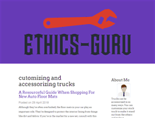 Tablet Screenshot of ethics-guru.com
